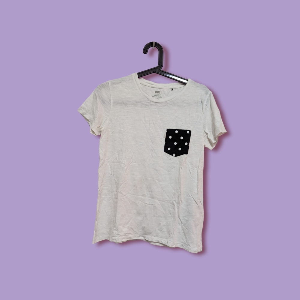 Levi's Polka Dot Patch Burnout T-shirt, Size Small